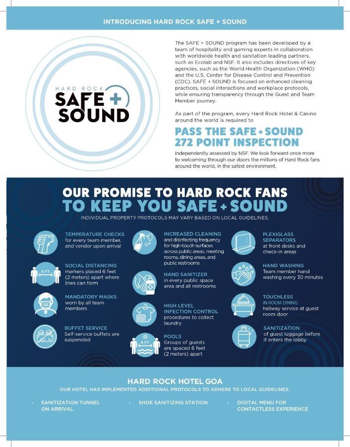 Hard Rock Hotel Goa Calangute Bagian luar foto Safe and Sound Club Promise