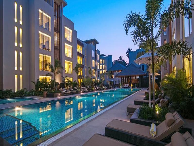 Hard Rock Hotel Goa Calangute Bagian luar foto The pool at the hotel